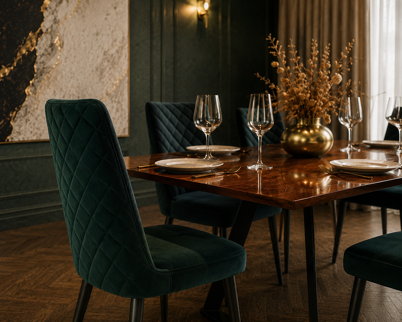 The Imperial Dining Set — Luxe & Glam Collection