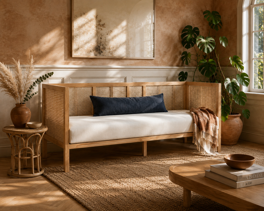 The Cane Sofa — Artisanal & Earthy Collection