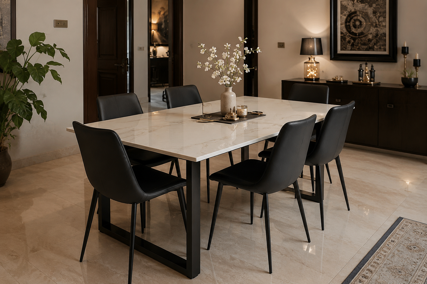 The Stone Dining Set — Modern Collection